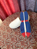 گیوه کردی سفید زیربافت مدل آکو